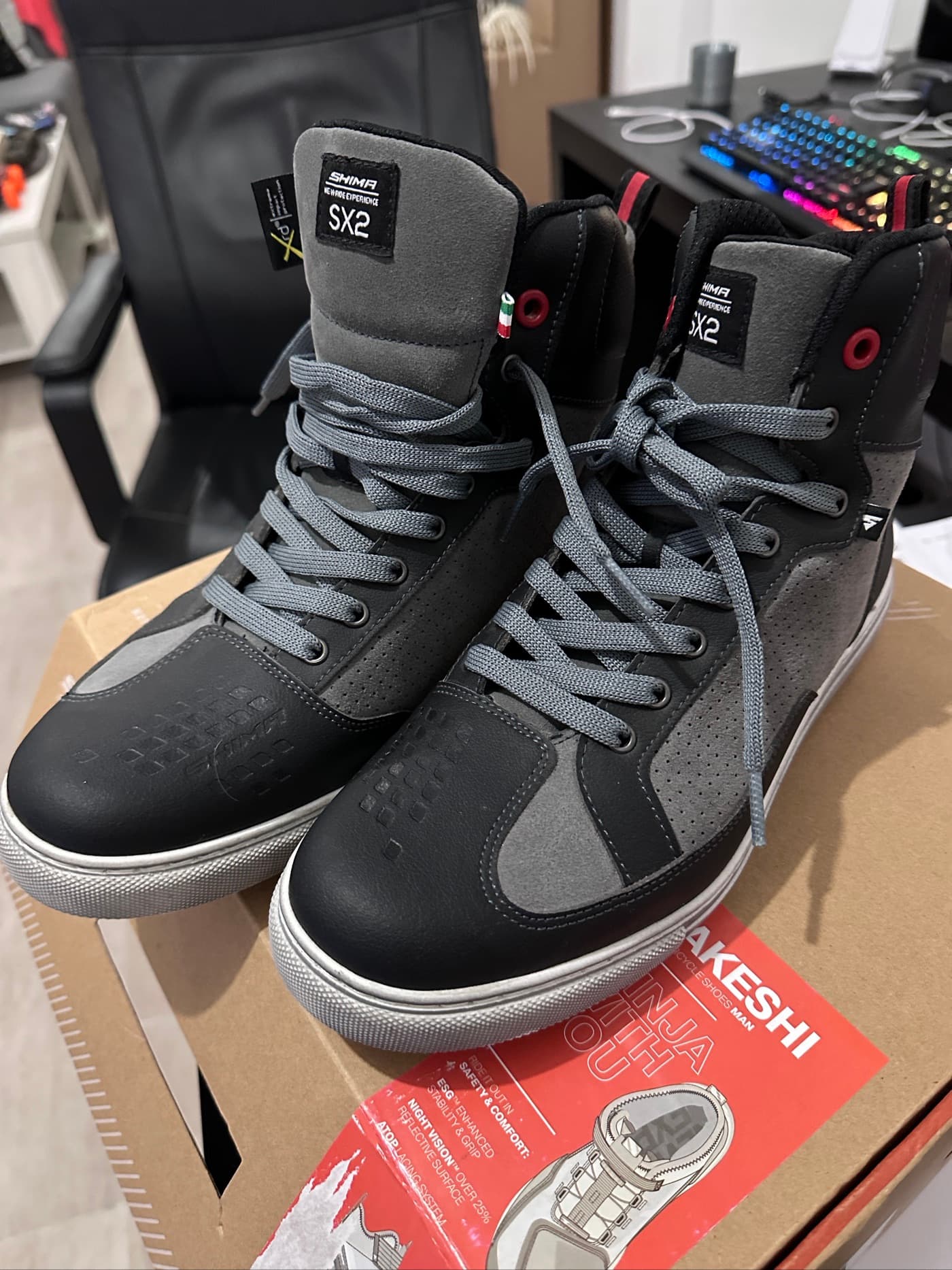 Shima SX-2 motorcycle riding shoes